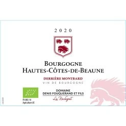 De gros 👏 Domaine Denis Fouquerand & Fils Derrière Montbard BIO, 2020 - Bourgogne Hautes-Côtes de Beaune AOP - Rouge - 75 cl 🔥 -Boissons Soldes 2024 3219850059107 3