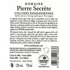 Remise 😍 Cave de Tain Domaine Pierre Secrète, 2020 - Collines Rhodaniennes IGP - Rouge - 75 cl 😀 -Boissons Soldes 2024 3234782103636 2