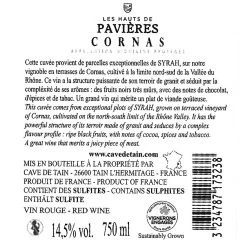 Grosses soldes 🛒 Cave de Tain Les Hauts de Pavières, 2019 - Cornas AOP - Rouge - 75 cl 🔔 -Boissons Soldes 2024 3234787173238 2