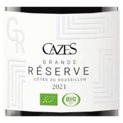Meilleure vente 🥰 Cazes Grande Réserve BIO, 2021 - Côtes-du-Roussillon AOP - Rouge - 75 cl ⭐ -Boissons Soldes 2024 3248847753964 3