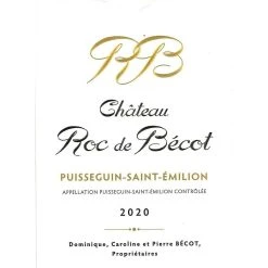 Les meilleures critiques de ⌛ Château Roc de Becot, 2020 - Puisseguin-Saint-Emilion AOP - Rouge - 75 cl 🛒 4 Les meilleures critiques de ⌛ Château Roc de Becot, 2020 - Puisseguin-Saint-Emilion AOP - Rouge - 75 cl 🛒 -Boissons Soldes 2024 3258690012781 3