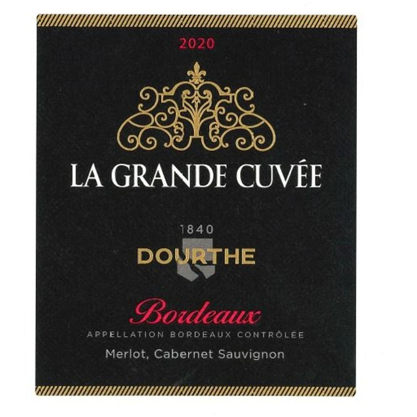 Dourthe La Grande Cuvée, 2019 - Bordeaux AOP - Rouge - 75 cl - étiquette abîmée Offres 🎉 Dourthe La Grande Cuvée, 2019 - Bordeaux AOP - Rouge - 75 cl - étiquette abîmée 🧨 -Boissons Soldes 2024 3258691331560 3