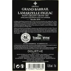 Le moins cher ❤️ Grand Barrail Lamarzelle Figeac, 2018 - Saint-Emilion Grand Cru AOP - Rouge - 75 cl 👍 -Boissons Soldes 2024 3258691624365 2