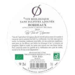 Coupon 🔔 Ø by Terre de Vignerons BIO, 2019 - Bordeaux AOP - Rouge - 75 cl 😉 -Boissons Soldes 2024 3259866699089 2