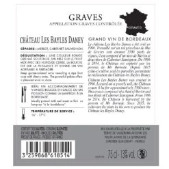 Promo 🛒 Château Les Bayles Daney, 2020 - Graves AOP - Rouge - 75 cl 🧨 -Boissons Soldes 2024 3259868618514 2