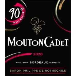Budget ✨ Mouton Cadet, 2020 - Bordeaux AOP - Rouge - 75 cl 🔥 -Boissons Soldes 2024 3262151637758 3