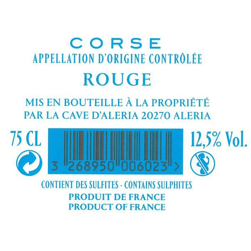 Alalia - Vin de Corse ou Corse AOP - Rouge - 75 cl Bon marché 😍 Alalia - Vin de Corse ou Corse AOP - Rouge - 75 cl 🤩 -Boissons Soldes 2024 3268950006023 2