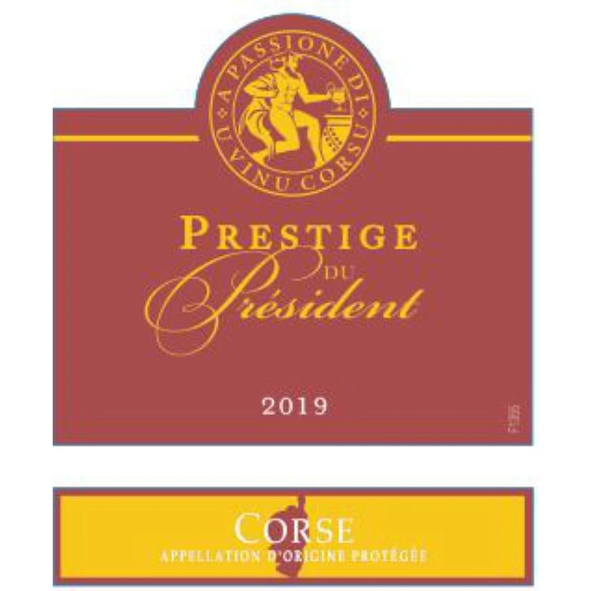 Prestige du Président, 2019 - AOP Corse - Rouge - 75cl Acheter 🛒 Prestige du Président, 2019 - AOP Corse - Rouge - 75cl 🎁 -Boissons Soldes 2024 3268954603013 3