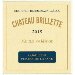 Offres 🎉 Château Brillette, 2019 - Moulis ou Moulis-en-Médoc AOP - Rouge - 75 cl 😉 -Boissons Soldes 2024 3281417520191 3
