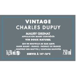 Offres 😉 Mas Amiel Vintage - Charles Dupuy, 2014 - Maury AOP - Rouge - 75 cl 👏 -Boissons Soldes 2024 3281540036149 2