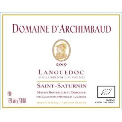 Meilleur prix ⌛ Domaine d'Archimbaud BIO, 2019 - Languedoc AOC - Rouge - 75 cl 🔥 -Boissons Soldes 2024 3298480100564 2