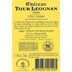 Coupon 🥰 Château Tour Léognan, 2020 - Pessac-Léognan AOP - Rouge - 75 cl 🥰 3 Coupon 🥰 Château Tour Léognan, 2020 - Pessac-Léognan AOP - Rouge - 75 cl 🥰 -Boissons Soldes 2024 3330252201205 2