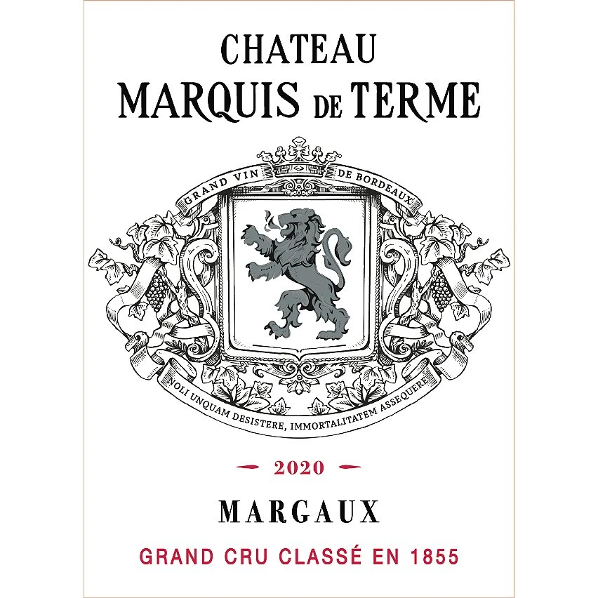 Château Marquis de Terme, 2020 - Margaux AOP - Rouge - 75 cl Budget 😍 Château Marquis de Terme, 2020 - Margaux AOP - Rouge - 75 cl ✨ -Boissons Soldes 2024 3378281202008 3