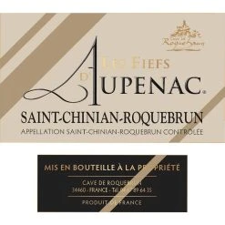 Bon marché ⌛ Les Fiefs d'Aupenac, 2019 - Saint-Chinian-Roquebrun AOC - Rouge - 75 cl 🤩 -Boissons Soldes 2024 3379431111645 3