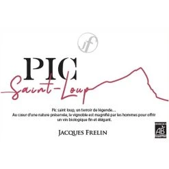 Promo 🧨 Jacques Frelin BIO, 2020 - Pic-Saint-Loup AOP - Rouge - 75 cl 😀 -Boissons Soldes 2024 3380330005324 3