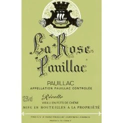 Meilleure affaire 👏 La Rose Pauillac, 2020 - Pauillac AOP - Rouge - 75 cl ⭐ -Boissons Soldes 2024 3399733200007 2