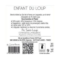 Meilleur prix 👍 Château de Lancyre Enfant du Loup, 2019 - Pic-Saint-Loup AOP - Rouge - 75 cl 😉 -Boissons Soldes 2024 3437500001829 2 1