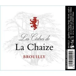 Remise 🛒 Les Cèdres de La Chaize, 2021 - Brouilly AOP - Rouge - 75 cl 🔔 -Boissons Soldes 2024 3441910000501 2