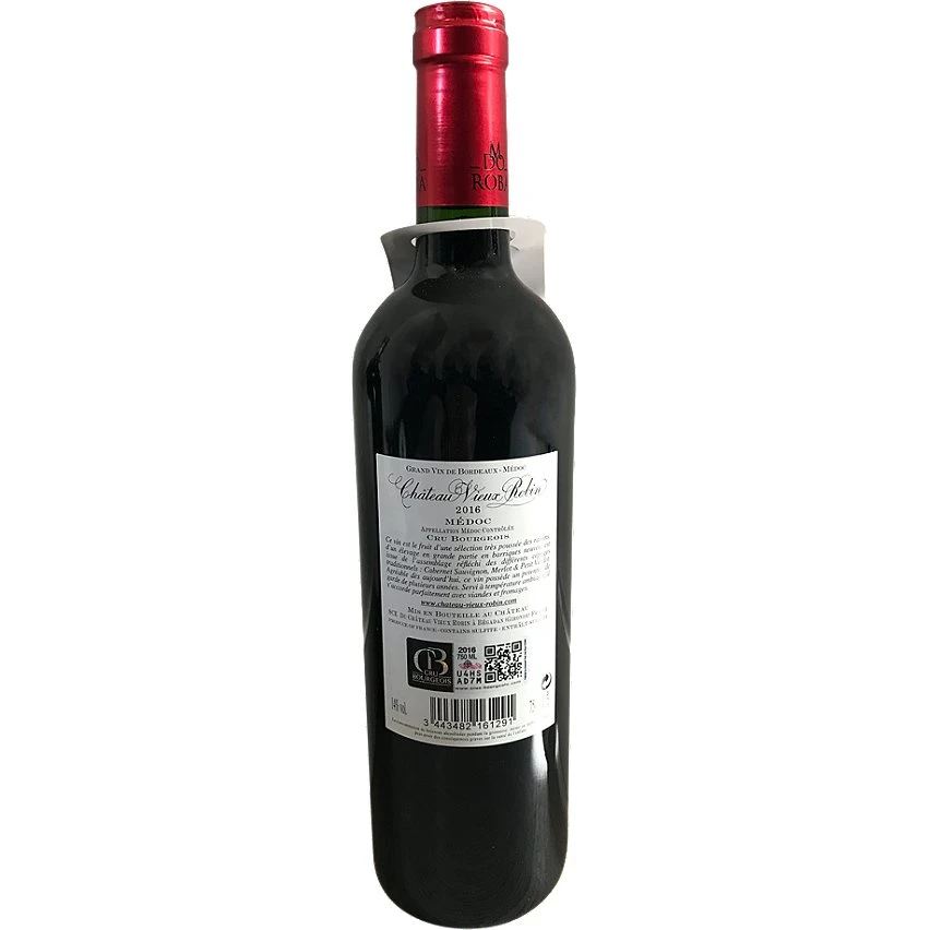 Château Vieux Robin, 2016 - Médoc AOP - Rouge - 75 cl Tout neuf 🎉 Château Vieux Robin, 2016 - Médoc AOP - Rouge - 75 cl 😉 -Boissons Soldes 2024 3443482161291 3