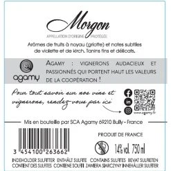 Les meilleures critiques de 💯 Agamy, 2020 - Morgon AOP - Rouge - 75 cl 👍 -Boissons Soldes 2024 3454100263662 2