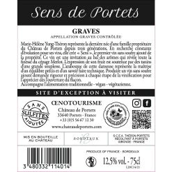 De gros 💯 Sens de Portets, 2020 - Graves AOP - Rouge - 75 cl 👍 -Boissons Soldes 2024 3480332114014 2