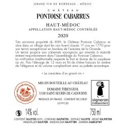 Meilleure vente 🥰 Château Pontoise Cabarrus, 2020 - Haut-Médoc AOP - Rouge - 75 cl ⭐ 3 Meilleure vente 🥰 Château Pontoise Cabarrus, 2020 - Haut-Médoc AOP - Rouge - 75 cl ⭐ -Boissons Soldes 2024 3495230220996 2