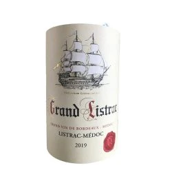 Coupon 🔥 Grand Listrac, 2019 - Listrac-Médoc AOP - Rouge - 75 cl ❤️ -Boissons Soldes 2024 3520727519007 3