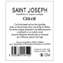 Grosses soldes 🧨 Domaine de Champal Chloé, 2020 - Saint-Joseph AOP - Rouge - 75 cl 🔥 -Boissons Soldes 2024 3525380016122 2