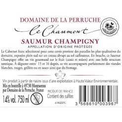 Offres 💯 Domaine de la Perruche Le Chaumont, 2020 - Saumur-Champigny AOP - Rouge - 75 cl ✔️ 3 Offres 💯 Domaine de la Perruche Le Chaumont, 2020 - Saumur-Champigny AOP - Rouge - 75 cl ✔️ -Boissons Soldes 2024 3568610003967 2