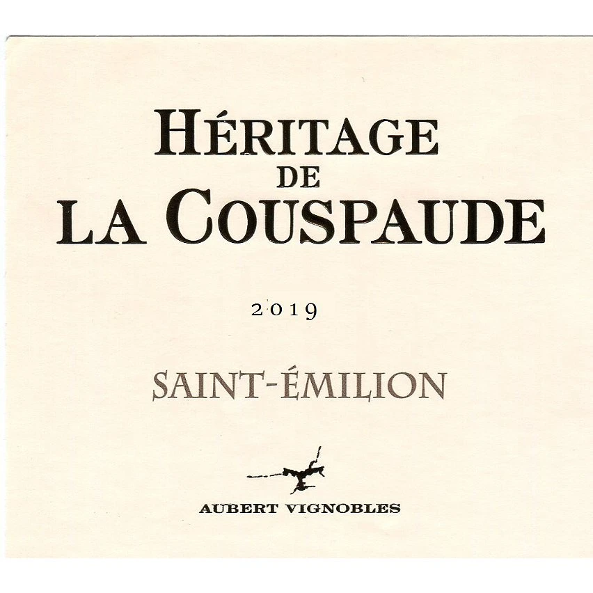 Héritage de la Couspaude, 2019 - Saint-Emilion AOP - Rouge - 75 cl Top 10 💯 Héritage de la Couspaude, 2019 - Saint-Emilion AOP - Rouge - 75 cl 🔔 -Boissons Soldes 2024 3573422919313 3