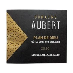 Sortie 🌟 Domaine Aubert, 2020 - Côtes du Rhône Villages Plan de Dieu AOP - Rouge - 75 cl ✔️ -Boissons Soldes 2024 3700381913117 3