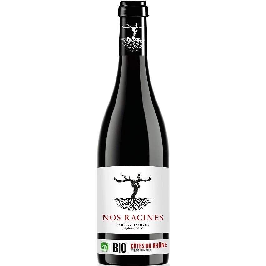 Nos Racines BIO, 2021 - Côtes du Rhône AOP - Rouge - 75 cl Le moins cher 🛒 Nos Racines BIO, 2021 - Côtes du Rhône AOP - Rouge - 75 cl 😍 -Boissons Soldes 2024 3701172711424 1