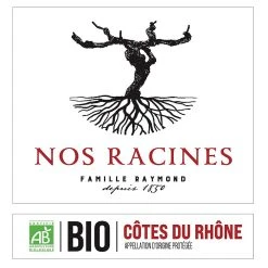 Le moins cher 🛒 Nos Racines BIO, 2021 - Côtes du Rhône AOP - Rouge - 75 cl 😍 4 Le moins cher 🛒 Nos Racines BIO, 2021 - Côtes du Rhône AOP - Rouge - 75 cl 😍 -Boissons Soldes 2024 3701172711424 3