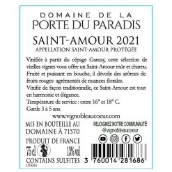 Le moins cher 🛒 Domaine de La Porte du Paradis Cœur De Paradis, 2021 - Saint-Amour AOP - Rouge - 75 cl 🧨 3 Le moins cher 🛒 Domaine de La Porte du Paradis Cœur De Paradis, 2021 - Saint-Amour AOP - Rouge - 75 cl 🧨 -Boissons Soldes 2024 3760014281686 2