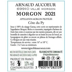 Grosses soldes 👏 Arnaud Aucoeur Vieilles Vignes, 2021 - Morgon AOP - Rouge - 75 cl ✔️ -Boissons Soldes 2024 3760014282539 3