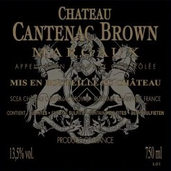 Meilleure affaire 🔥 Cantenac Brown, 2019 - Margaux AOP - Rouge - 75 cl 👍 -Boissons Soldes 2024 3760020114008 2