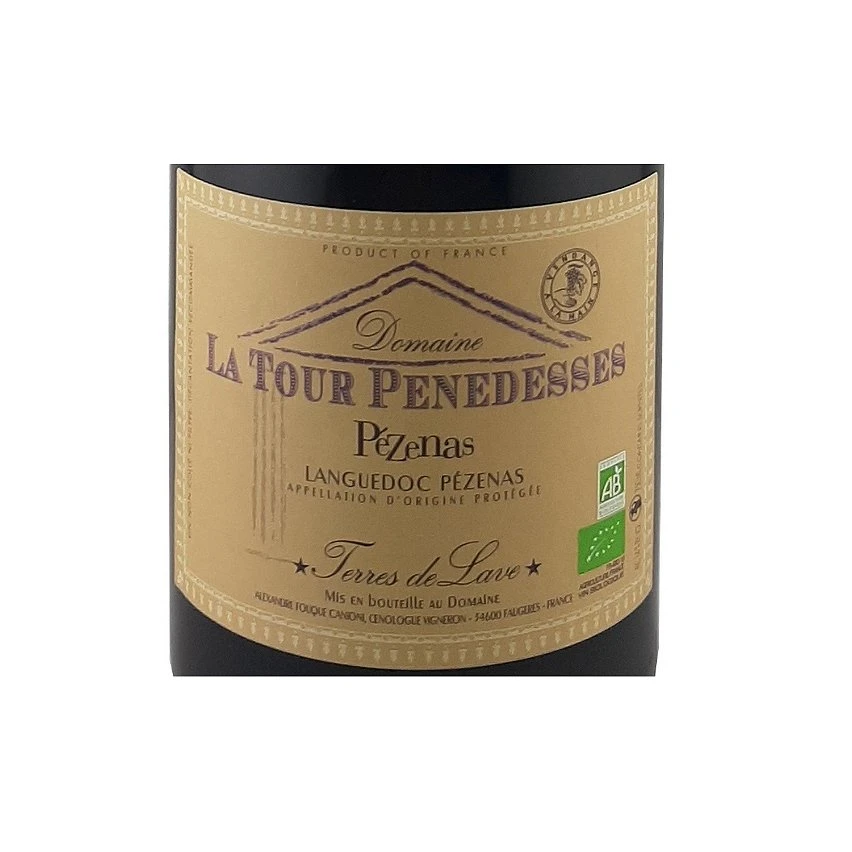 Domaine La Tour Penedesses Terres de Lave BIO, 2021 - Languedoc Pézenas AOP - Rouge - 75 cl Sortie ✨ Domaine La Tour Penedesses Terres de Lave BIO, 2021 - Languedoc Pézenas AOP - Rouge - 75 cl 🔔 -Boissons Soldes 2024 3760040096148 3