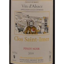 Le moins cher đ Domaine Ernest Burn Clos Saint-Imer, 2019 - Alsace Pinot Noir AOP - Rouge - 75 cl â 3 Le moins cher đ Domaine Ernest Burn Clos Saint-Imer, 2019 - Alsace Pinot Noir AOP - Rouge - 75 cl â -Boissons Soldes 2024 3760062478021 3