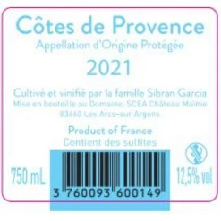 Le moins cher 👍 Château Maïme Excellence, 2021 - Côtes de Provence AOP - Rouge - 75 cl 💯 3 Le moins cher 👍 Château Maïme Excellence, 2021 - Côtes de Provence AOP - Rouge - 75 cl 💯 -Boissons Soldes 2024 3760093600330 2