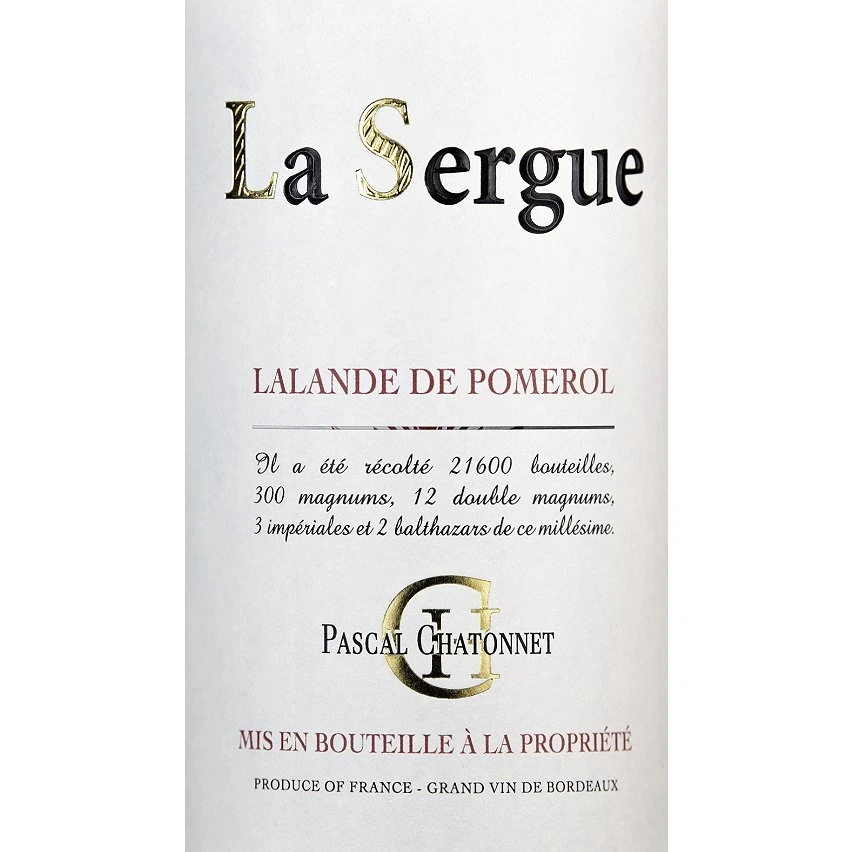 La Sergue, 2020 - Lalande de Pomerol AOP - Rouge - 75 cl Budget 😉 La Sergue, 2020 - Lalande de Pomerol AOP - Rouge - 75 cl 🧨 -Boissons Soldes 2024 3760096558270 2
