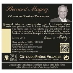 Top 10 😀 Bernard Magrez, 2018 - Côtes du Rhône Villages AOP - Rouge - 75 cl 💯 -Boissons Soldes 2024 3760127871644 2