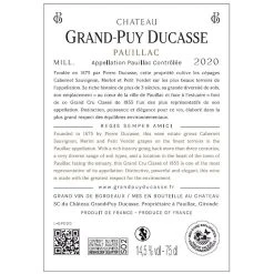 Bon marché 🤩 Château Grand-Puy Ducasse, 2020 - Pauillac AOP - Rouge - 75 cl 💯 3 Bon marché 🤩 Château Grand-Puy Ducasse, 2020 - Pauillac AOP - Rouge - 75 cl 💯 -Boissons Soldes 2024 3760159850389 2