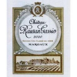 Coupon 😍 Château Rauzan-Gassies, 2020 - Margaux AOP - Rouge - 75 cl 🤩 -Boissons Soldes 2024 3760293120829 3