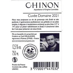 Nouveau 🥰 Domaine La Massonière, 2021 - Chinon AOP - Rouge - 75 cl 🎁 3 Nouveau 🥰 Domaine La Massonière, 2021 - Chinon AOP - Rouge - 75 cl 🎁 -Boissons Soldes 2024 3770001447032 2