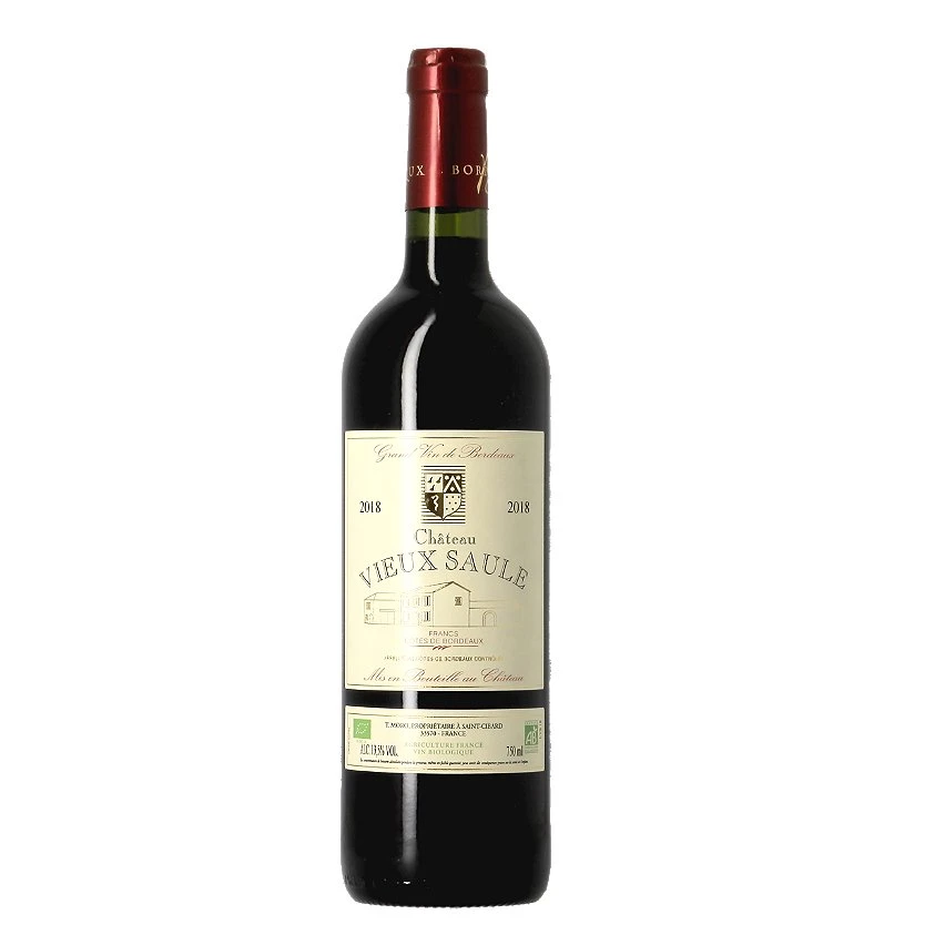 Château Vieux Saule BIO, 2018 - Côtes de Francs AOP - Rouge - 75 cl Sortie 🌟 Château Vieux Saule BIO, 2018 - Côtes de Francs AOP - Rouge - 75 cl 🌟 -Boissons Soldes 2024 3770011577095 1