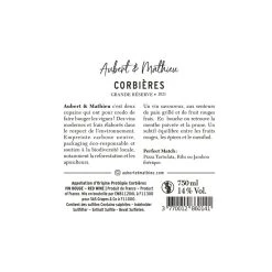 Les meilleures critiques de 💯 Aubert & Mathieu Grande Réserve, 2021 - Corbières AOP - Rouge - 75 cl ⭐ 3 Les meilleures critiques de 💯 Aubert & Mathieu Grande Réserve, 2021 - Corbières AOP - Rouge - 75 cl ⭐ -Boissons Soldes 2024 3770012860141 3